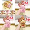 Cute Plush Cream Bear Keychain Pendant Adorable Soft Toy Accessory For Bags