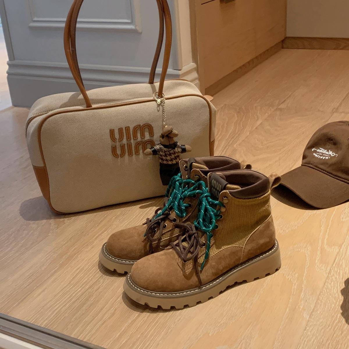 

Studiolee British style fashionable low-top short boots round head platform classic Martin boots women s spring and autumn models 35