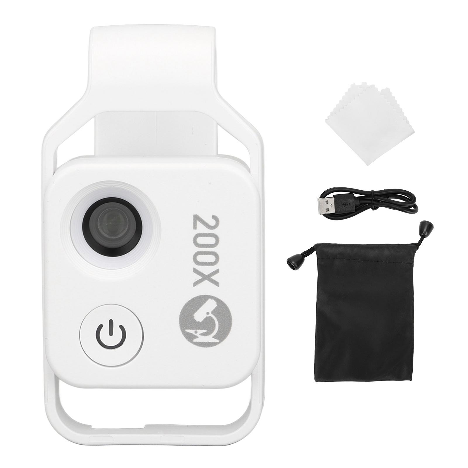 

200X Phone ket Microscope Clip Design Phone Microscope with LED Light CPL for Jadestone Metal