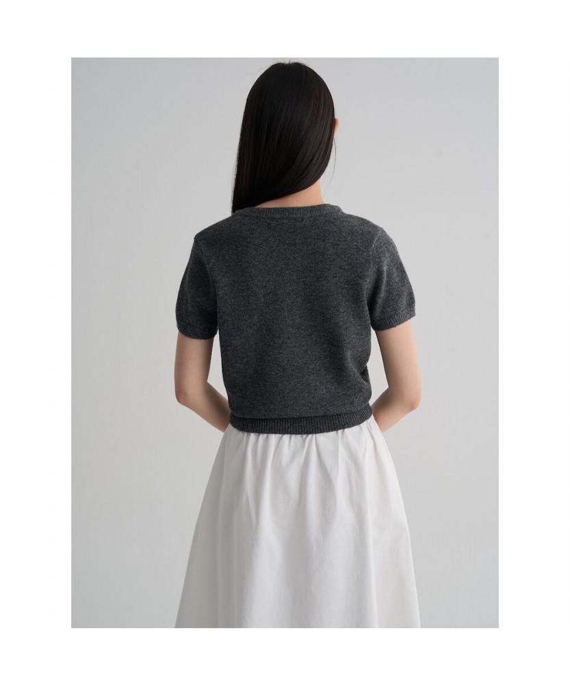 8SECONDS Layered V-Neck Pullover Gray