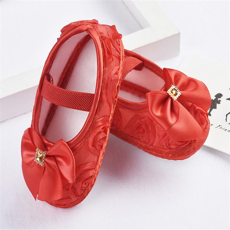 Buciki dziecięce z kokardką dla dziewczynek Modne dziecięce pierwsze chodziki Noworodkowe buciki Letnie wiosenne niemowlęce dziewczęce buciki