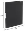 G-Classe Ladonna Monochrome Clear File Half-Type Refillable A4S Black PAM-139HBK