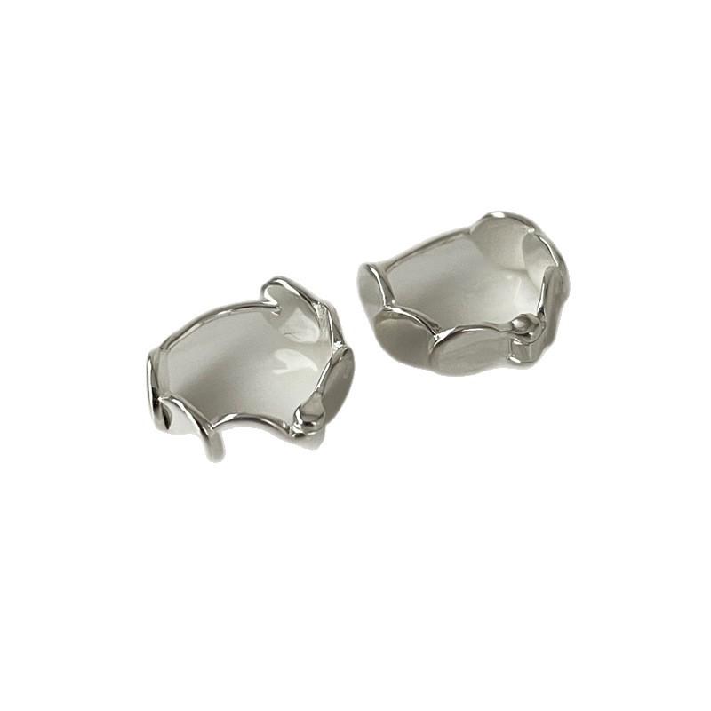 Su Chuang S925 Sterling Silver Round Disc Hoop Earrings: Luxury High-End Design with Fish Scale Backs, Versatile Earrings for Women