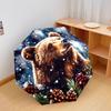 1 PC Automatic Folding Umbrella - Winter Bear Pattern, Portable & Foldable Design with 8 Ribs, Christmas Birthday Gifts