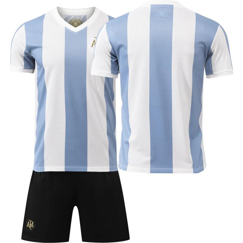 

2425 Argentina Jersey No. 10 Commemorative Football Short-sleeved Children s Adult Set 14