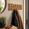 Wooden wall hanger home oak 50cm