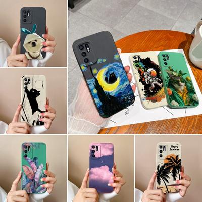 Pro Oppo Reno6 7 8 10 Pro Lite 6z 7z 8z Kryt na telefon Módní Vzor Olejomalby Černá Kočka Měkké Pouzdro Ochranná Fólie na Displej Protiskluzový Kryt Pro Pouzdro Oppo