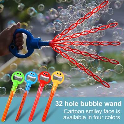 32-Loch Smile Face Seifenblasenmaschine Romantische Seifenblasenmaschine mit Konzentratpackungen