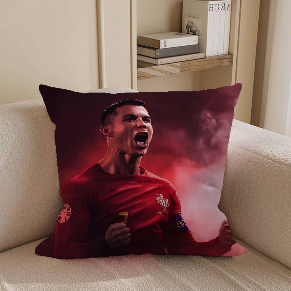 Cristiano Ronaldo Pillow Anime Pillow Sofa Bed Head Pillow Cover Cushion Cover 45x45 Cm Fashion