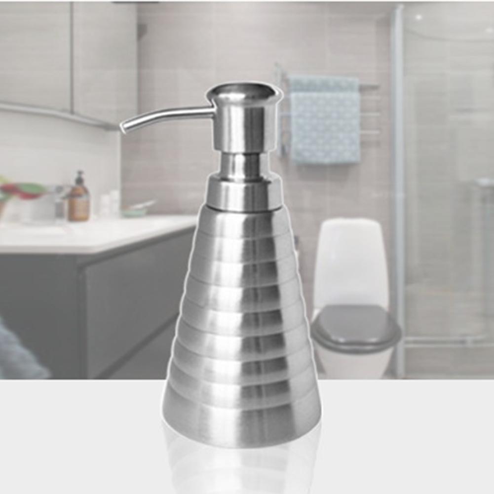 Stainless Steel Liquid Soap Lotion Emulsion Bottle Dispenser Pump Pressing Head Nozzle Replacement Jar Tube