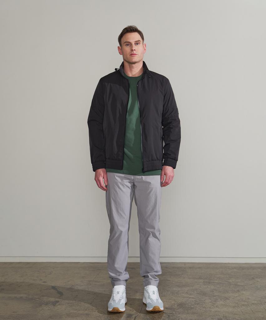 PANICALE Gray Embroidery Point Chino Pants