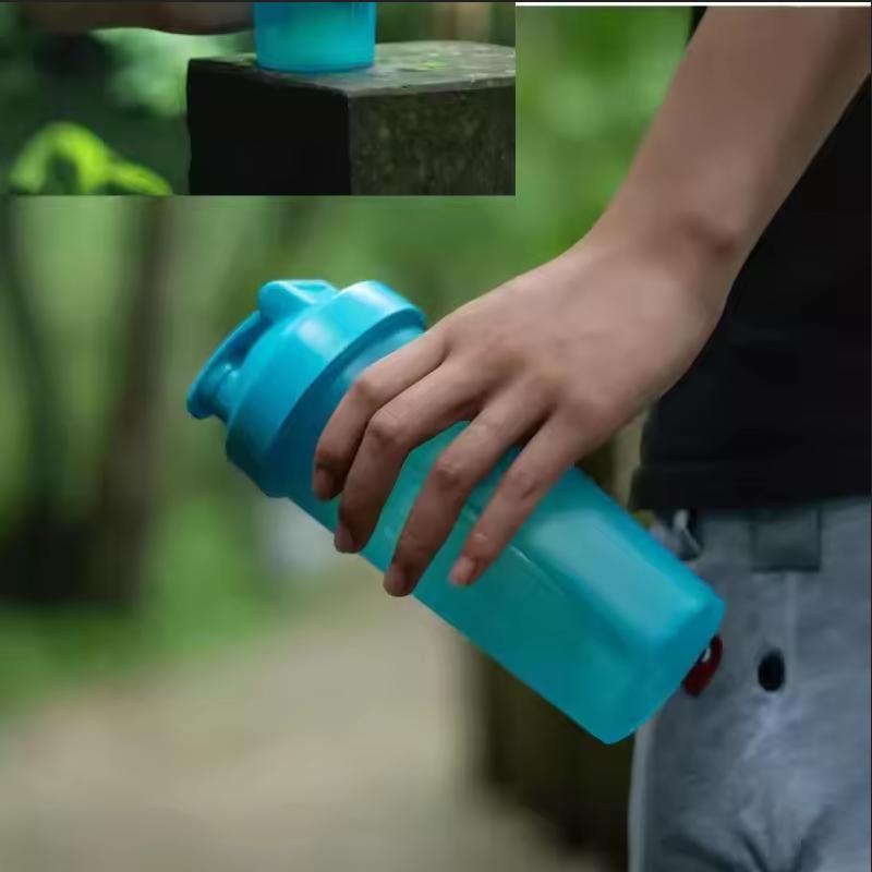 400ml/600ml Proteinový shaker Láhev Neprosakující Bez BPA Fitness láhev s nerezovou kuličkou pro venkovní posilovnu Sportovní míchací kelímek