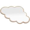 Children Mirror Cloud Wooden Mirror Cartoon Shatterproof Mirror Wall Sticker Kid Children's Bedroom Home Decorate Bedroom Nursery Decoration, 14.96 x