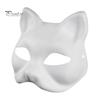 2/3/5/6/10/12/20 stk. DIY-masker Katteansikt Ensfarget DIY håndmalt karnevalfestball maskerade Halloween-kostyme dyreformet ansiktspute