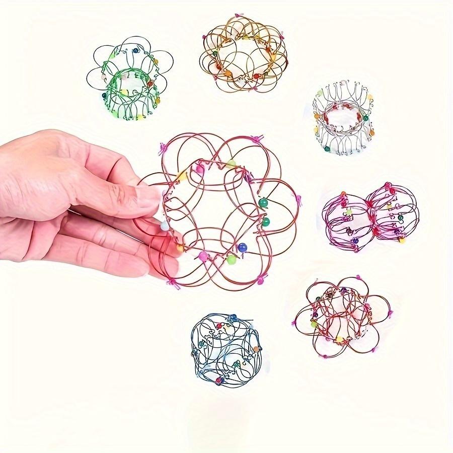 Variety Mandala Flower Basket with Many Changes Waiting for You To Explore - Wire Magic Ring Rotating Ornaments, Creative Wire Art Decorating