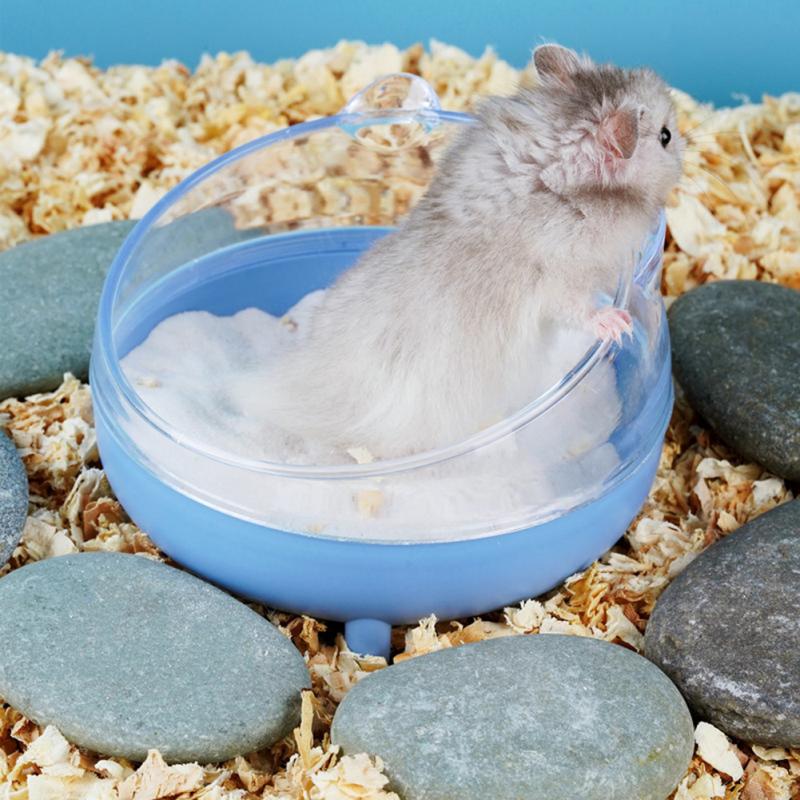 Hamster Transparent Bathing Tub Detachable Anti-splash Large Space Bathroom Sand Nest Pet Supplies