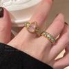Honeycomb Lace Vintage Open Ring for Women - High-end, Luxurious Finger Ring with Elegant Style, Suitable for The Index Finger.