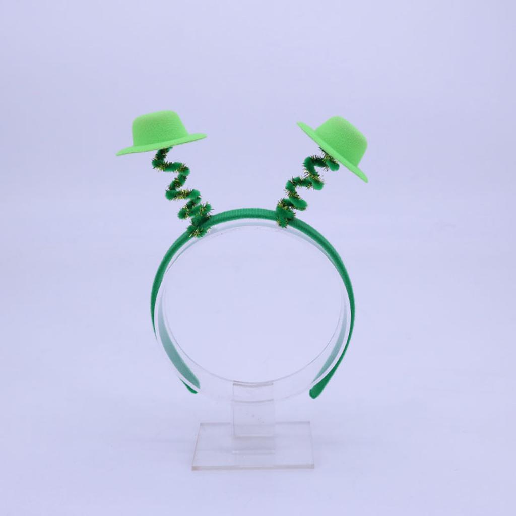 Adult Irish Shamrock Hairband with Shinning Sequins Glitter Powder Saint Patricks Day Headband Carnivals Hair Hoop