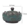 1pc Retro Ceramic Lotus Pan Incense Burner Natural Incense Powder Agarwood Sandalwood Blend Wood Material Aromatic Meditation Ai