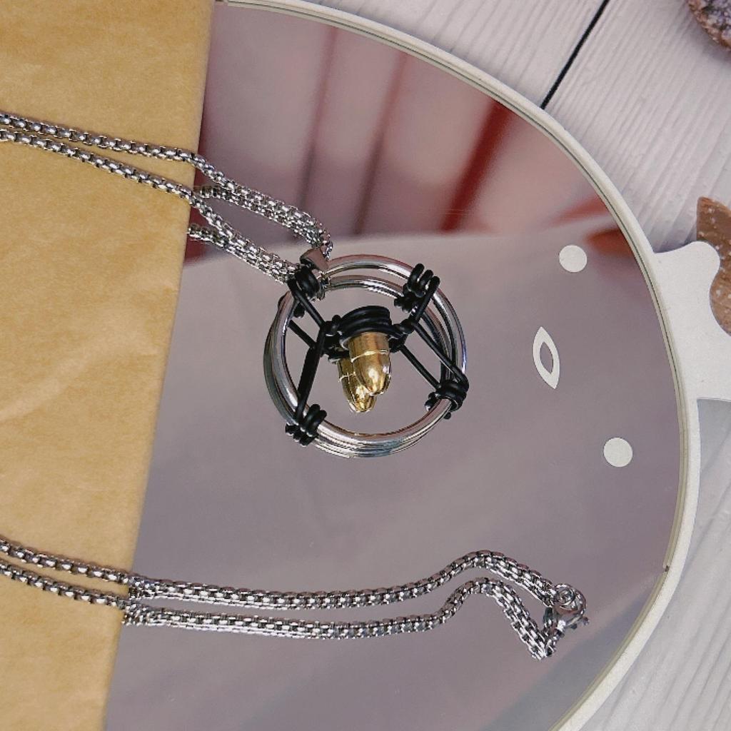 Mode Rund Ihålig Kula Hänge Personlighet Trend Punkstil Herr- och Damstil Halsband