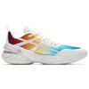 Anta Cushioning Slip Resistant Anti Rollover Low Top Basketball Shoes Men's White Blue Yellow 912541602Q-8