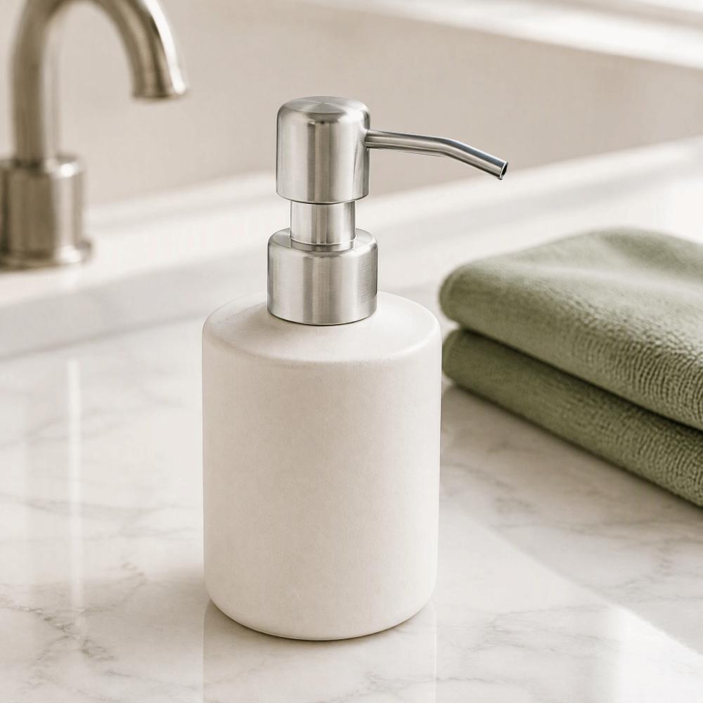 Rust Proof Pump Replacement Head Stainless Steel Soap Dispenser Pump Bathroom Kitchen Use