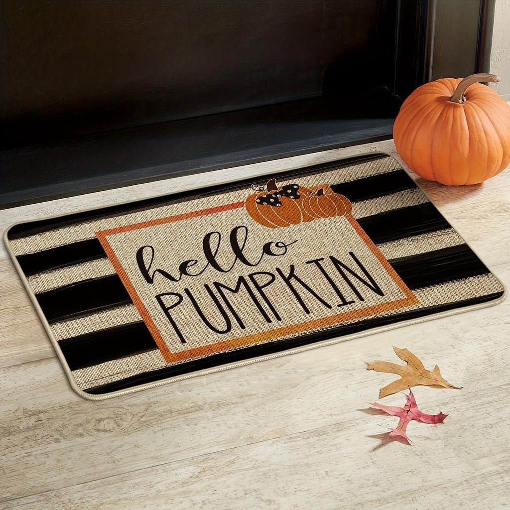 40*60cm Halloween entrance entrance, American pumpkin mat upon entry, bathroom absorbent non slip foot mat