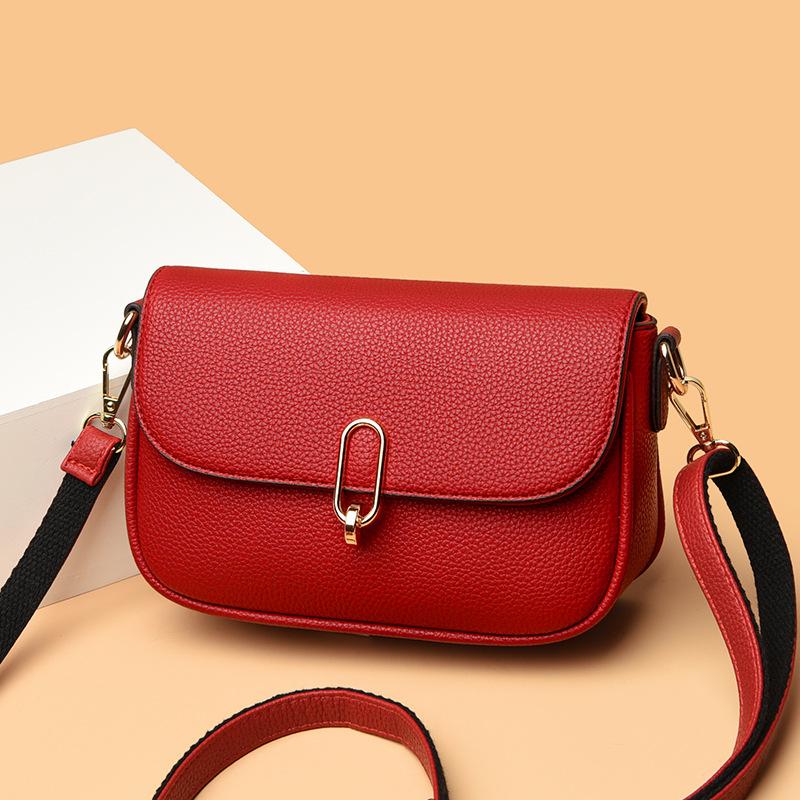 Retro Multi-layer Crossbody Bag, Simple and Versatile, Fashionable Shoulder Bag, High-end Feeling, Light Luxury Texture, Temperament, Small Square Bag