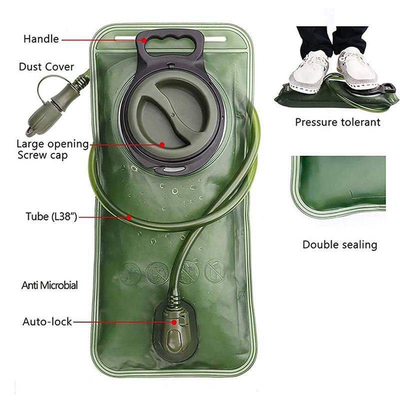 Wasser Blase Trink Rucksack 2L Große Kapazität EVA Wasser Taschen Reservoir Für Laufen Radfahren Trink Wasser Lagerung Tasche