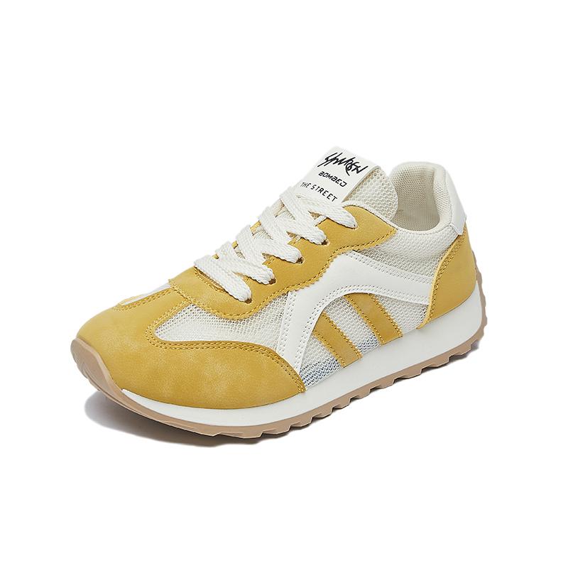 Fashion 2025 Summer Women's Korean Style Chunky Platform Sneakers Casual Running Sports Shoes Breathable Street Fashion