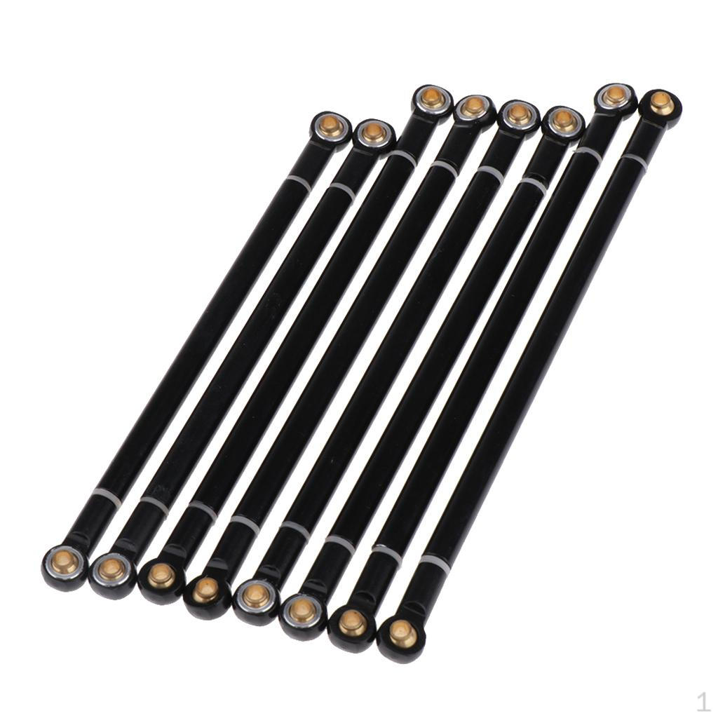 

10pcs RC Car Handlebars Set, Steering Linkage Upgrade Parts For Axial SCX10