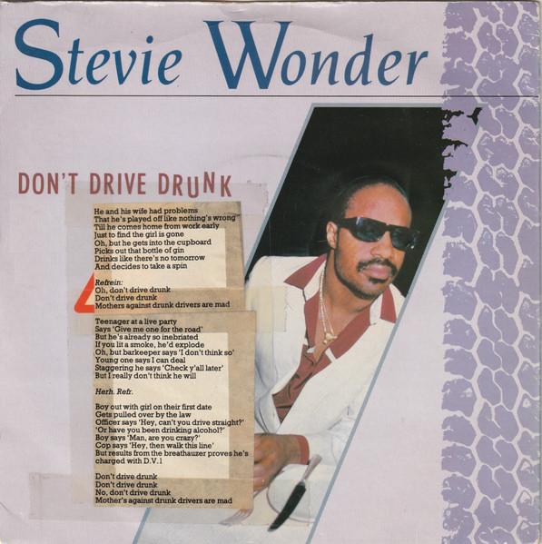 

7inch Record STEVIE WONDER - Don t Drive Drunk TMG1372 Motown 1984 UK Soul/Funk Used