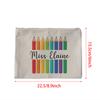 Custom Canvas Pencil Case Preschooler Zipper Pouch Makeup Bag Birthday Teacher School Supplies Appreciation Gift Back To School