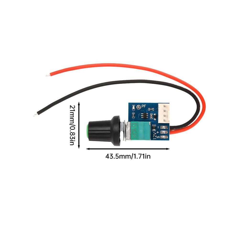 DC 1V-11V PWM Hastighedsregulator Blæserhastighedsregulator 1-leder Computer Temperaturstyringskontakt til PC CPU Kølerblæser Manuel Stop
