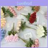 Multicolored Silk Rose Flower Bouquet For Wedding Backdrops And Home Decoration