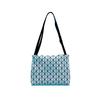 ISSEY MIYAKE Row Metallic PVC Resin Portable Crossbody Bag, Shoulder Bag Women's Light Blue BB41-AG463-71