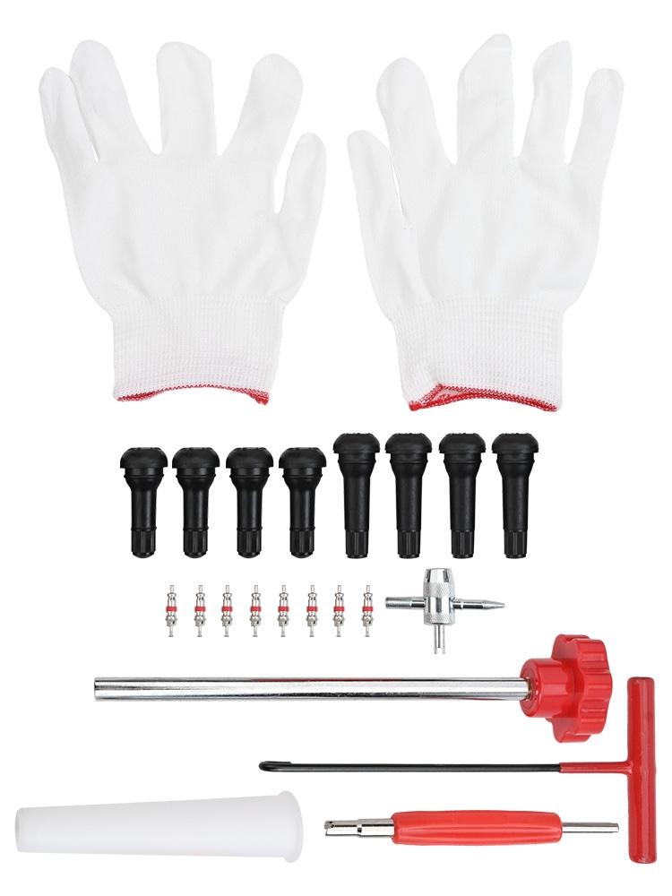 Complete Quick Change Tire Valve Tool Kit with 22 Essential Pieces