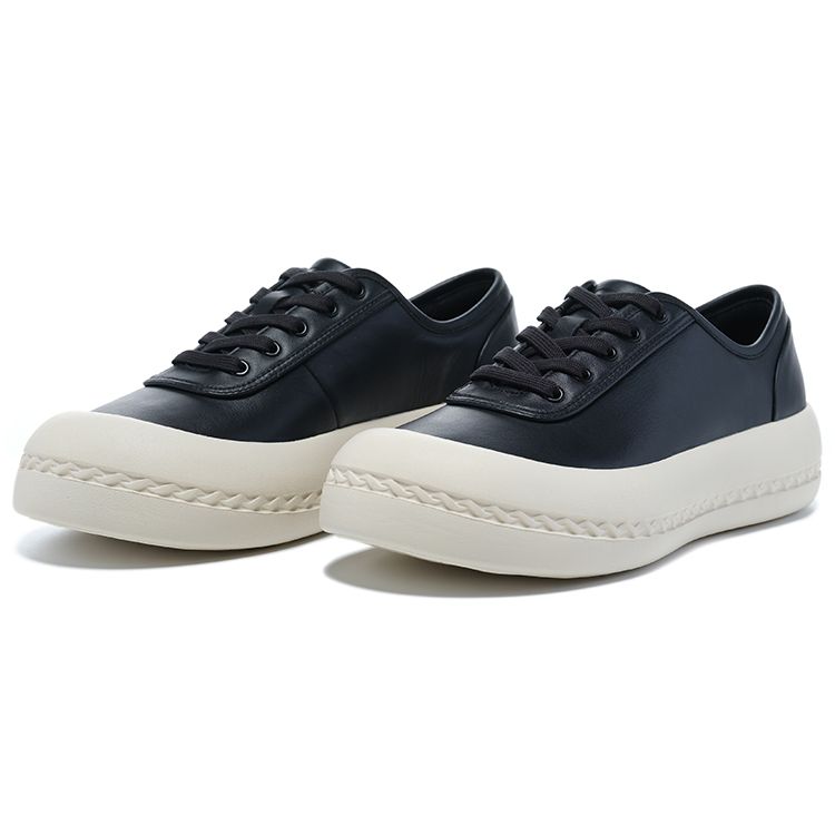 Li-Ning 1990 Mysterious Chain Thick Sole Height Increasing Casual Non-Slip Wear-Resistant Low-Top Skate Shoes Women Sneaker Black ALHT038-2