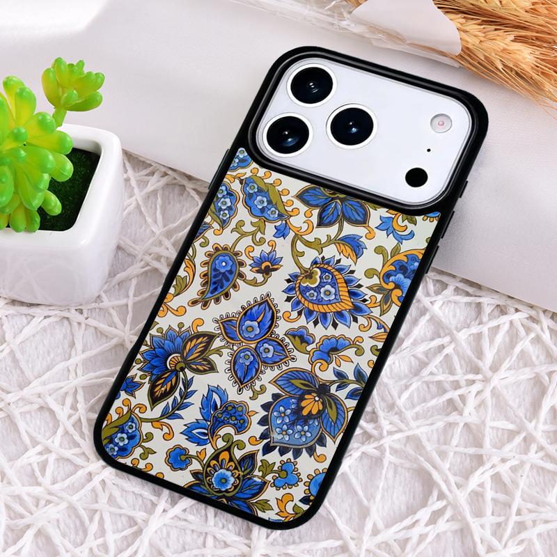 Moroccan Mosai Tile Pattern Shockproof Phone Case for iPhone 17 Air 16e 15 11 12 14 13 Pro Max Cover Coque