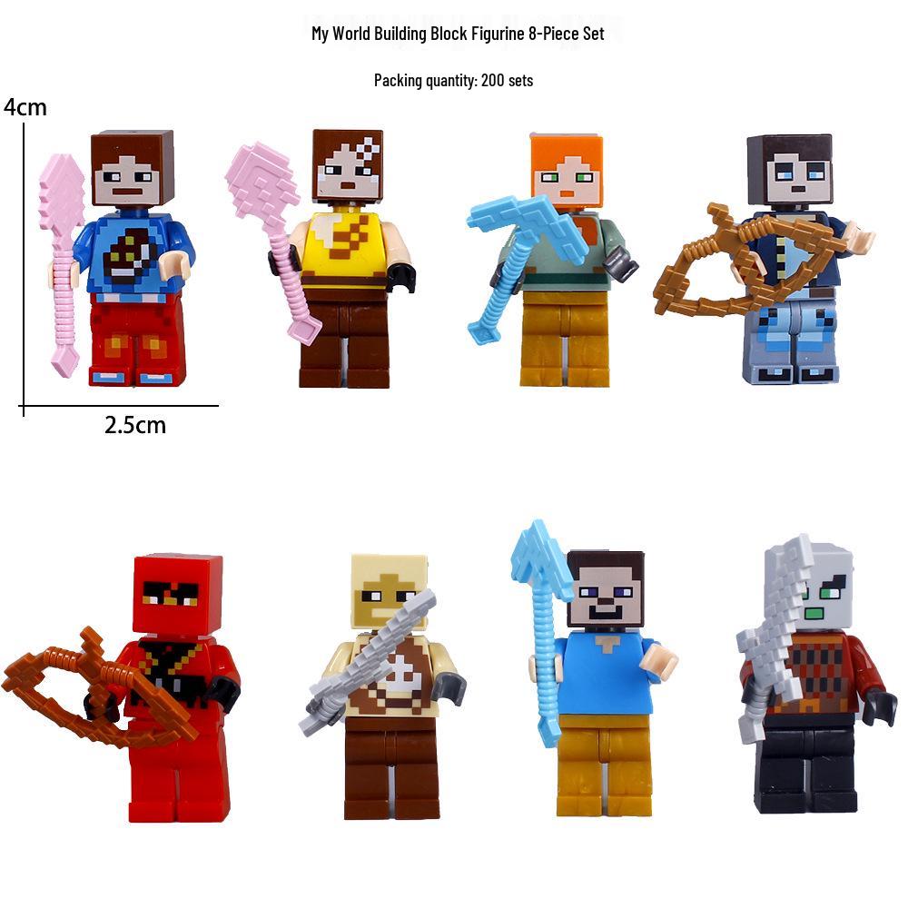 My World Cake Decoration: Steve Figurine for Kids' Birthday Baking & Dress-up