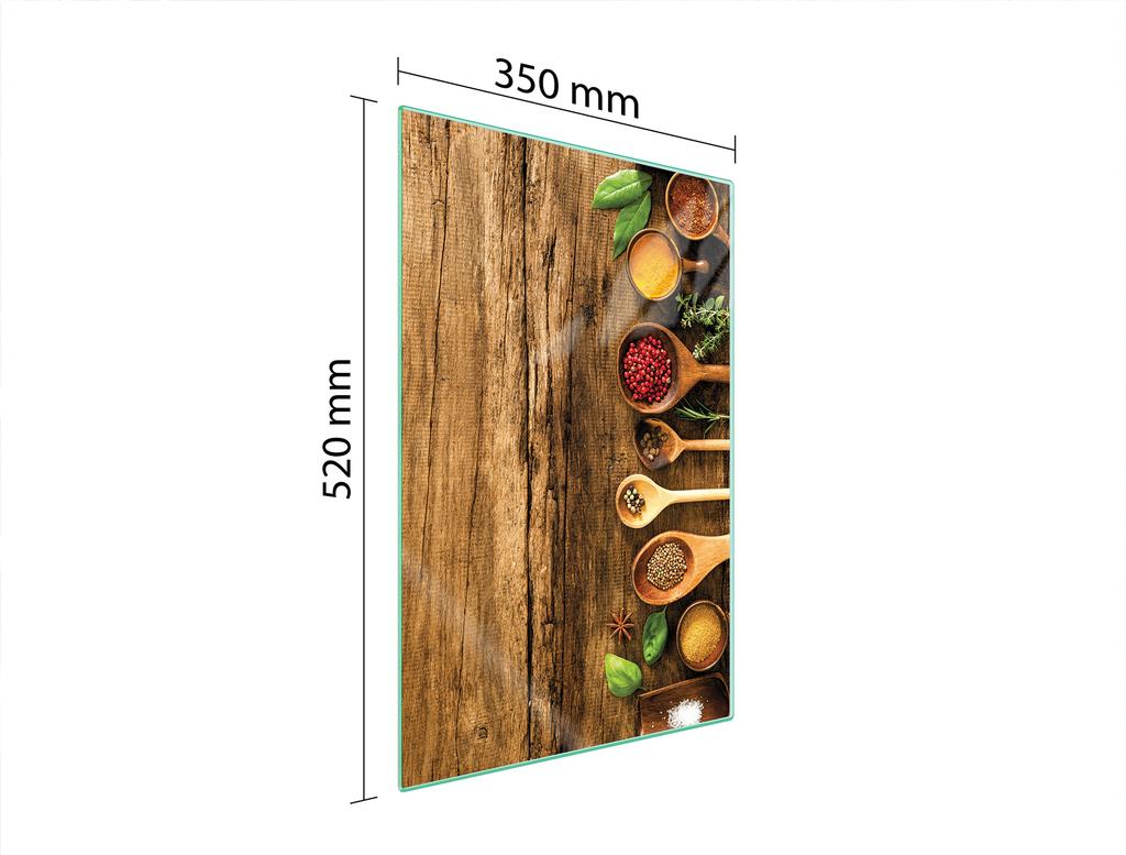 SZKLANA DESKA DO KROJENIA 35x52 PRZYPRAWY