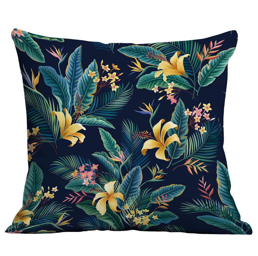 Νέα Πράσινα Φυτά, Τροπικά Φυτά, Μαξιλάρι Τυπωμένο Υψηλής Ευκρίνειας, Κάλυμμα Μαξιλαριού Καναπέ Σπιτιού
