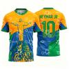 2026 Pelé Brazil National Football Team Jersey Training Kit Summer Sports Men's T-Shirt Kid's Clothing Tee Woman Cycling Jersey
