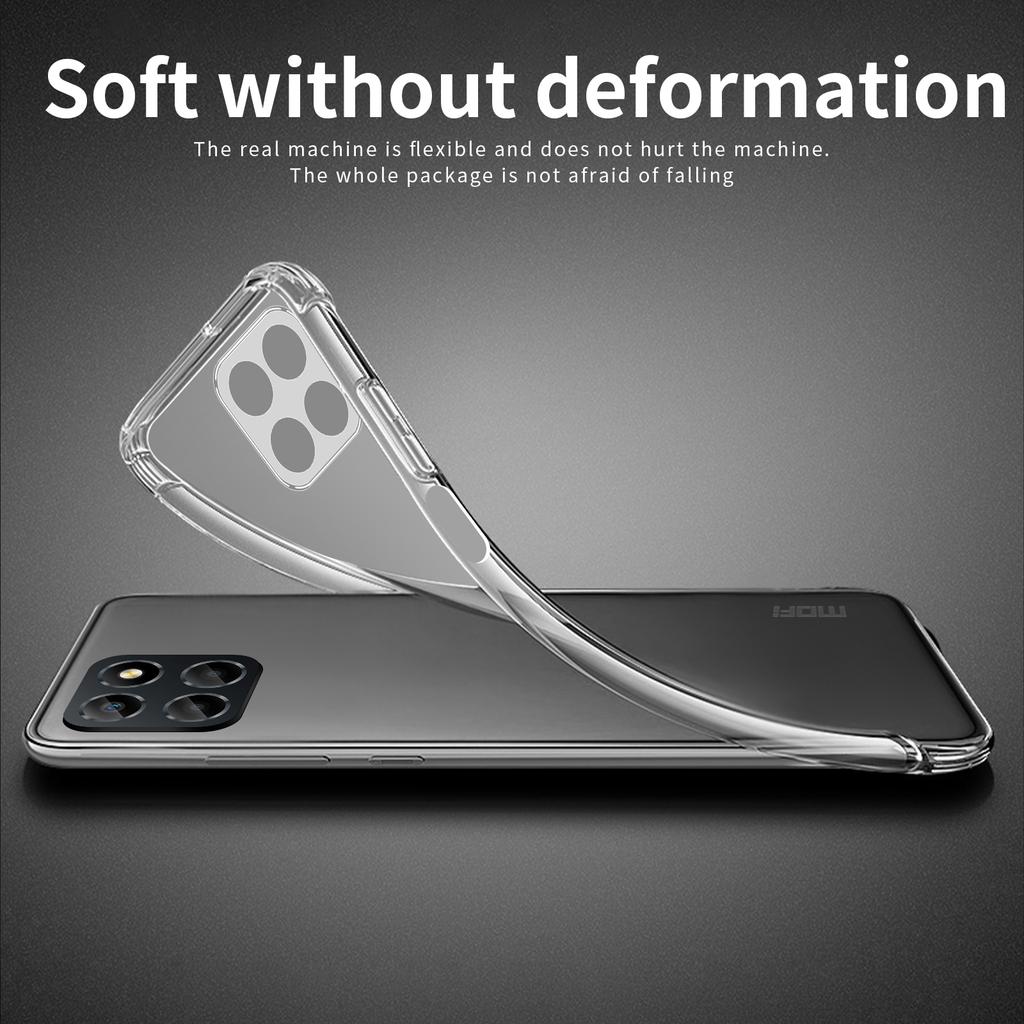 MOFI For Honor X6a 4G Case Transparent Phone Cover TPU Phone Protector