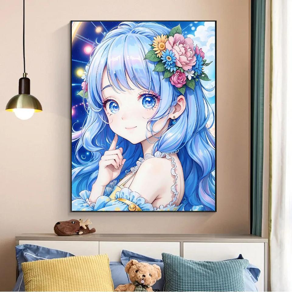 DIY Diamond Art Painting Collection 2024 Japanese Cartoon Anime Girl Embroidery Cross Stitch 5D Diamond Mosaic Home Decoration
