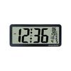 Modern Multifunctional Wall Clock With Large LCD Screen Displaying Time Temperature For Home Office Easy Installation