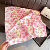 Breathable Small Square Scarf Sunscreen Printed Silk Scarf  Bag Accessories