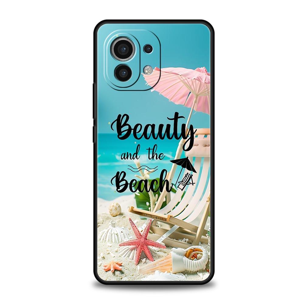 Summer Beach Phone Case Cover for Xiaomi Mi 17 15 14 13 12 11 Ultra 15T 14T 13T 12T 11T Pro Lite 5G Soft TPU Shell Fundas Capas