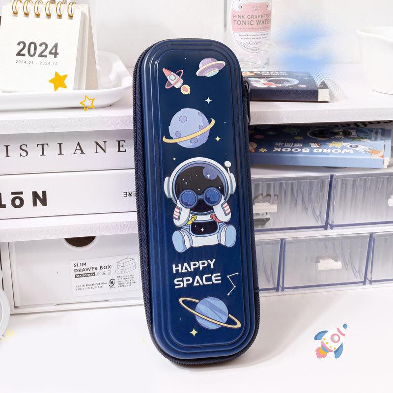 Cute Large Capacity Capybara Pen Bag Waterproof Single Layer Stationery Storage Bag Zipper Funny Pen Pouch Children