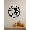 Gothic Witch Castle Metal Wall Art, Halloween Decor, Unique Iron Hanging Ornament, Modern Home Bedroom Decoration, Waterproof Rustproof